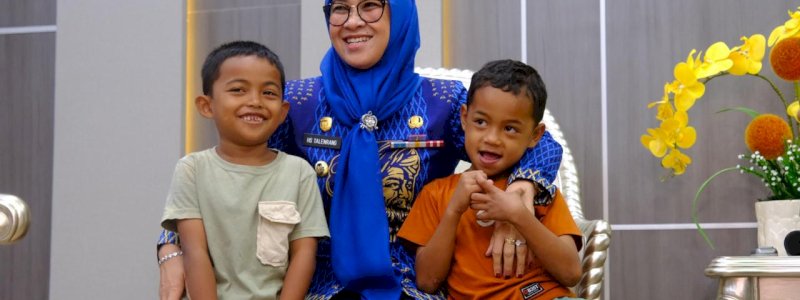 Tiga Anak Viral di Gowa Dapat Bantuan Pendidikan dari Pemerintah