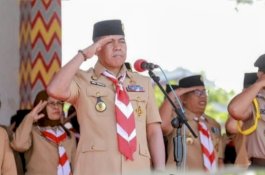 Semarak Hari Pramuka Ke-64 di Wajo: Menguatkan Semangat Kolaborasi dan Ketahanan Bangsa