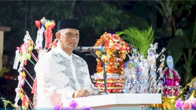 Meneladani Akhlak Rasulullah, Wakil Bupati Wajo Hadiri Maulid Nabi Muhammad SAW