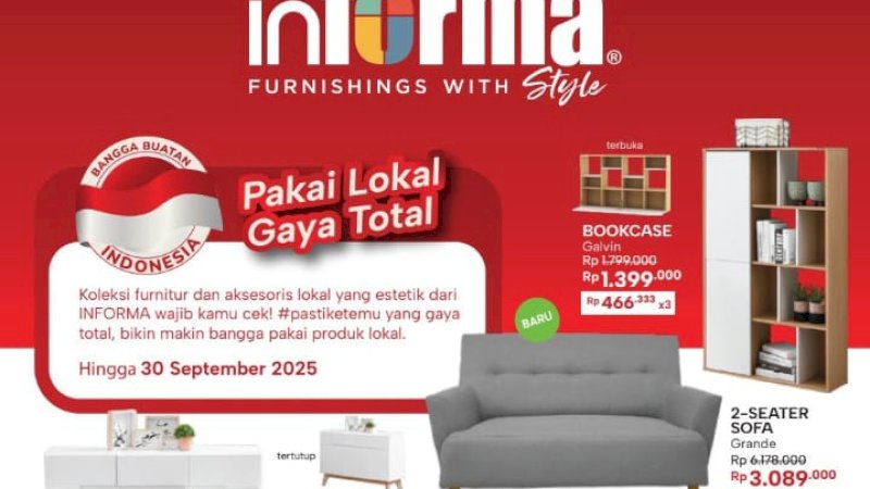 promo merdeka dari Informa berlaku hanya sampai 30 september 2025 