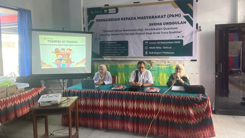 Fakultas Kedokteran Gigi Universitas Muslim Indonesia (FKG UMI) kembali menunjukkan komitmennya dalam pengabdian masyarakat