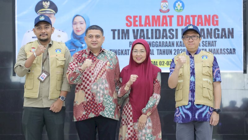 Munafri–Melinda Terima Tim Verifikasi Kota Sehat Tingkat Nasional Tahun 2025