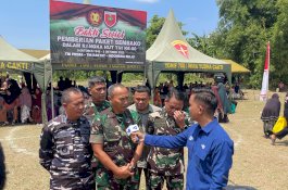 Kodam Hasanuddin Bagi Ribuan Paket Sembako Rangkaian Peringatan HUT TNI ke-80