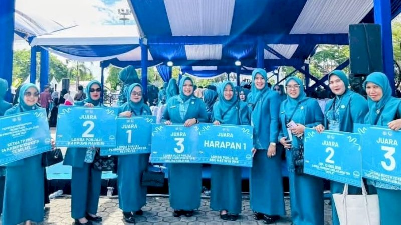 TP PKK Wajo Raih Enam Juara di Jambore dan HKG PKK Ke-53 Tingkat Provinsi Sulawesi Selatan