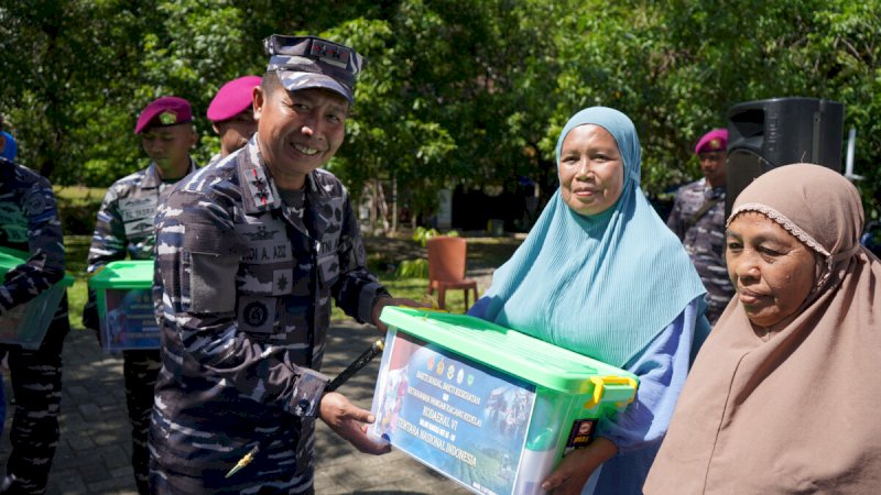 Dihadiri Bupati Maros, Kodaeral VI Gelar Aksi Sosial di HUT ke 80 TNI