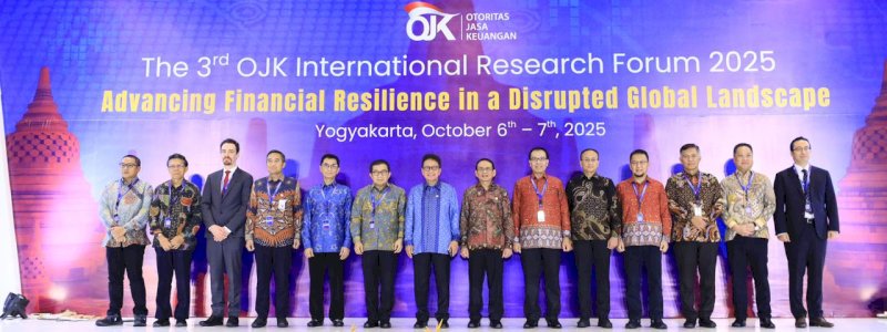 OJK Dorong Digital Resilience di Tengah Disrupsi Teknologi dan Geopolitik, The 3rd OJK International Research Forum Digelar di Yogyakarta