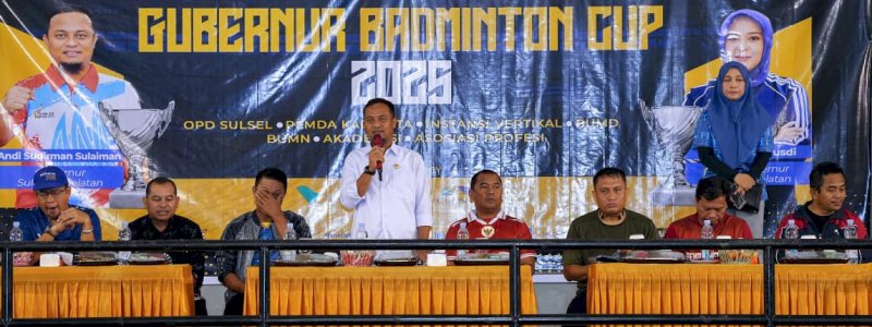 Gubernur Badminton Cup 2025 Secara Resmi Dibuka Andi Sudirman Sulaiman