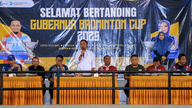Gubernur Badminton Cup 2025 Secara Resmi Dibuka Andi Sudirman Sulaiman