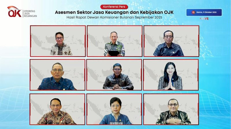 Otoritas Jasa Keuangan (OJK) menegaskan bahwa stabilitas sektor jasa keuangan (SJK) nasional tetap terjaga dengan baik di tengah kondisi ekonomi global yang beragam. Hal tersebut disampaikan dalam Rapat Dewan Komisioner (RDK) Bulanan OJK yang digelar pada 1 Oktober 2025.