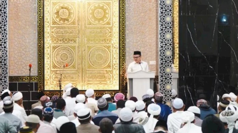 Sekda Apresiasi Tabligh Akbar Makassar Berdoa, Tekankan Pentingnya Persatuan Bangsa