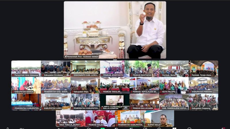 Upaya Cegah Stunting, Gubernur Sulsel Galakkan Gemar Makan Telur