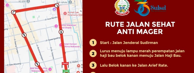 Meriahkan Peringatan 356 Tahun Sulsel, Pemprov Sulsel Gelar Jalan Sehat Anti Mager dan Karnaval Budaya