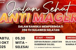 Ikuti Jalan Sehat Anti Mager 356 Tahun Sulsel! Hadiah Rumah, Umroh hingga Sepeda Motor Menanti