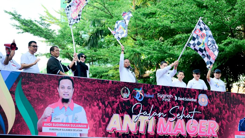 Warga Padati Jalan Sehat Anti Mager Peringatan 356 Tahun Sulsel
