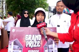 IRT Dapat Hadiah Rumah di Jalan Sehat Anti Mager Peringatan 356 Sulsel