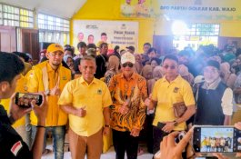 Ribuan Warga Wajo Serbu Pasar Murah dan Layanan Kesehatan Gratis HUT Partai Golkar di Wajo