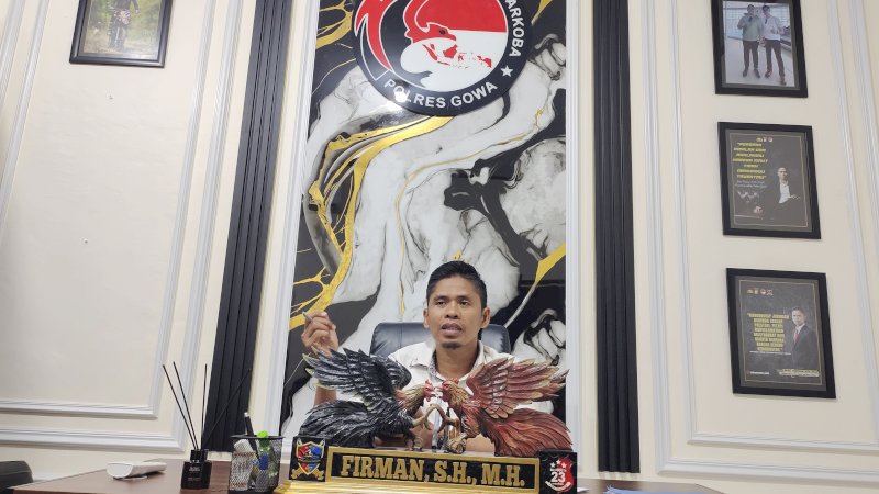 Kasat Narkoba Polres Gowa, Iptu Firman. (Dok Rakyatku)