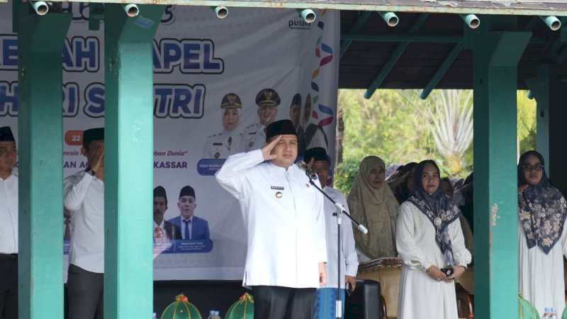 Wali Kota Makassar Sampaikan Amanat Menteri Agama RI Saat Pimpin Apel Hari Santri 2025