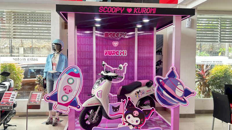 Honda Scoopy x Kuromi Limited Edition, resmi tersedia melalui jaringan Astra Motor Sulawesi Selatan (Asmo Sulsel) mulai 18 Oktober 2025