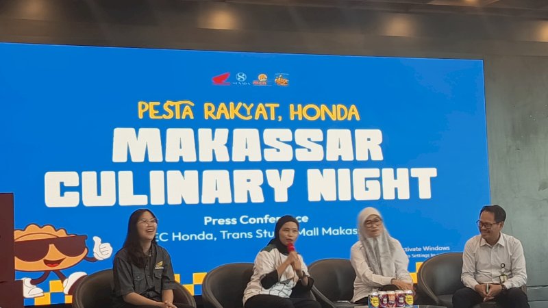 Prescon press Makassar Culinary Night (MCN). Mengusung tema “Pesta Rakyat, Honda Makassar Culinary Night”, momentum perayaan HUT ke-418 Kota Makassar