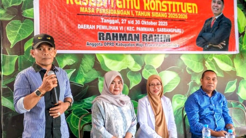 Anggota DPRD Wajo Rahman Rahim Serap Aspirasi Warga di Dua Kecamatan