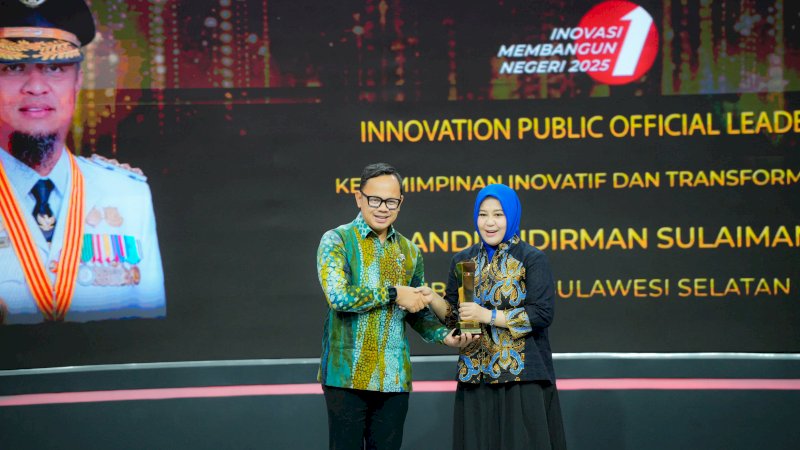 Andi Sudirman Sulaiman Raih Penghargaan Pemimpin Inovatif dan Transformatif