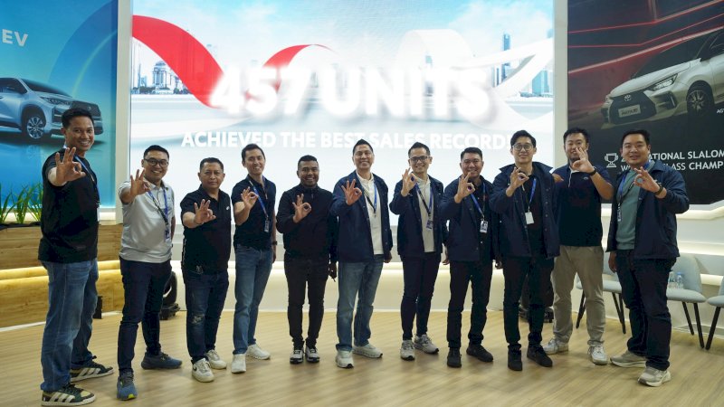 Kalla Toyota sukses menutup pameran dengan 457 unit Surat Pemesanan Kendaraan (SPK).
