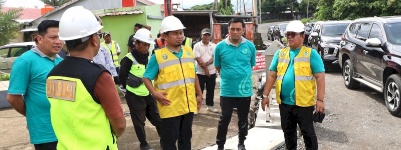 Tasming Hamid Tinjau Perbaikan Jalan, Minta Dikerjakan Sesuai Standar