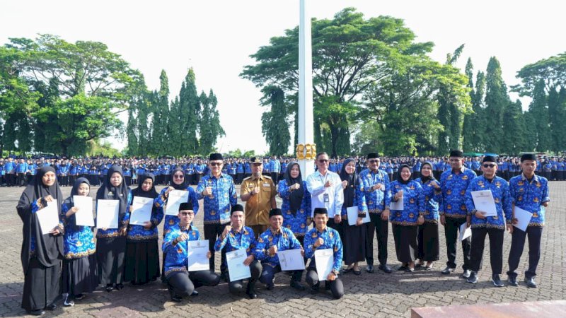 Gubernur Sulsel Lantik 4.047 PPPK Tahap 2 dan Paruh Waktu