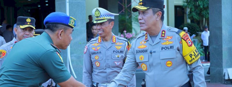 &lrm;Operasi Zebra Pallawa-2025 Dimulai, Kapolda Sulsel Pimpin Apel Gelar Pasukan