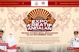 Expo Kreatif Andalan 2025 Jadi Wadah UMKM Sulsel Tunjukkan Karya dan Daya Saing ke Pasar Global