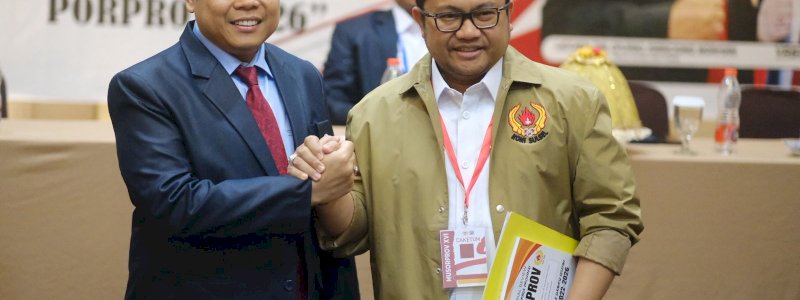 Darmawangsyah Muin Terpilih Aklamasi Pimpin KONI Sulsel