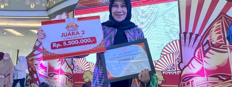 Dekranasda Gowa Raih Juara 2 Produk Wastra pada Expo Kreatif Andalan 2025
