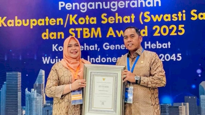 Bupati Wajo Terima Penghargaan Kabupaten Sehat di Jakarta, PSI Wajo Beri Apresiasi 