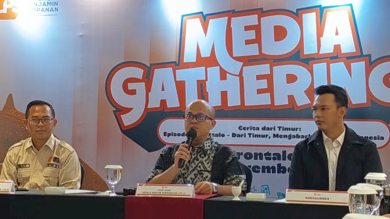 Kikan, Prayitno Amigoro Deputi kepala kantor perwakilan lembaga penjamin simpanan (LPS) III Sulampua, Kepala Kantor Perwakilan LPS III Fuad Zaen, Ilham Ardiansyah Jurnalis Indosiar