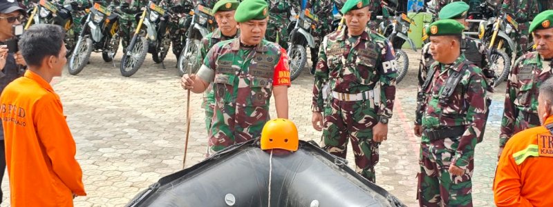 Dandim 1406/Wajo Pimpin Pemeriksaan Kesiapan Tanggap Darurat Bencana