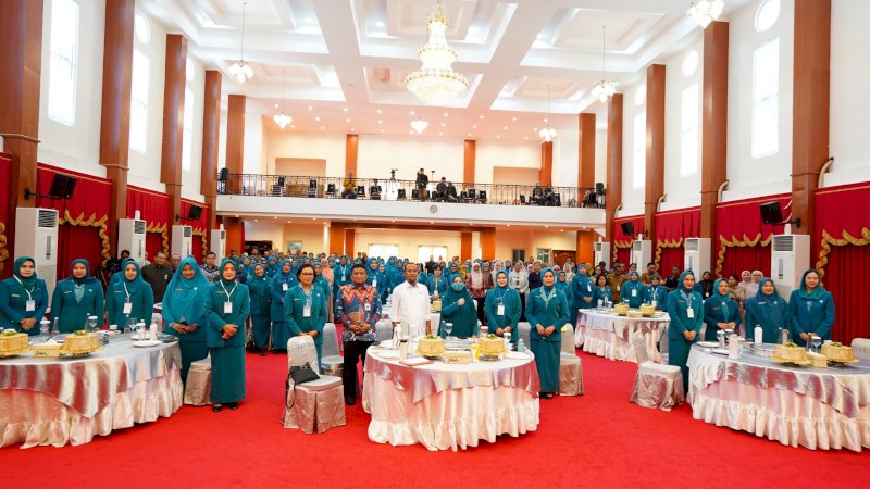 Tekan Stunting dan Kekerasan Anak, Pemprov Sulsel Perkuat Sinergi OPD-PKK