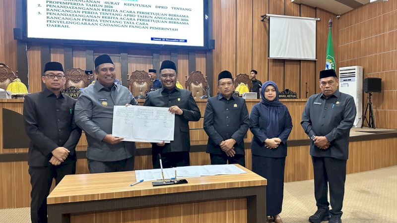 APBD Maros 2026 Resmi Disetujui, Bupati Maros Apresiasi Penetapan Tepat Waktu