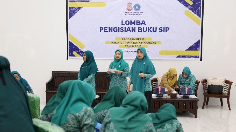 TP PKK Makassar Tingkatkan Kapasitas Kader Lewat Lomba Buku SIP 2025
