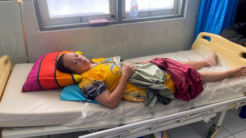 Irma, korban kecelakaan lalu lintas di Jalan Barukang VI, Makassar. (Foto: Istimewa)