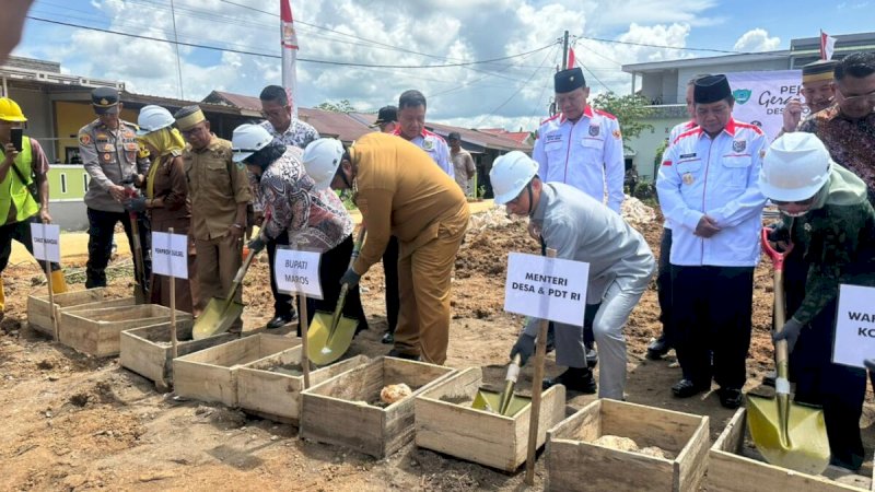 Pembangunan Kopdes Merah Putih di Maros Resmi Dimulai, Target Perkuat Ekonomi Desa