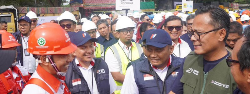 TelkomGroup Turunkan 118 Relawan BUMN Peduli Bantu Korban Bencana Aceh