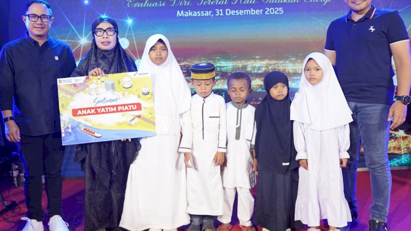 Pertamina Patra Niaga menggelar kegiatan berbagi bersama anak-anak panti asuhan sebagai wujud rasa syukur atas terjaganya keandalan pasokan energi sepanjang tahun di wilayah Sulawesi.