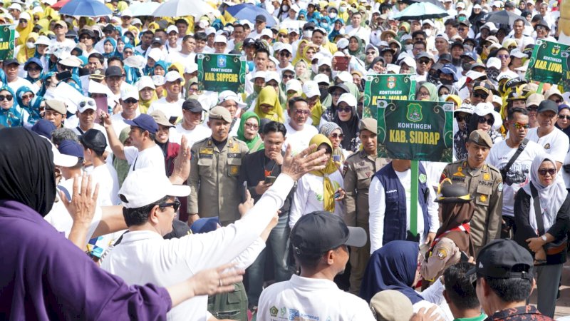 Menag Nasaruddin Umar Buka Kegiatan Porseni Rangkaian Hari Amal Bakti ke-80 di Bone