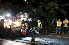 Diresmikan Gubernur Sulsel, Perbaikan Jalan Hertasning Dimulai