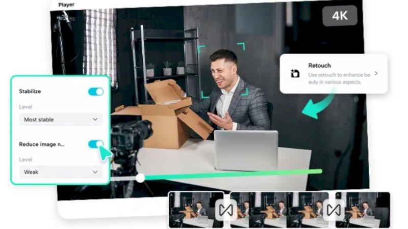 Ubah Video Pembukaan Kemasan Produk menjadi Klip Berkualitas Tinggi melalui Alat Peningkat Video