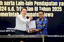 Pemkab Gowa Terima LHP Kepatuhan Pajak dan Retribusi dari BPK Sulsel