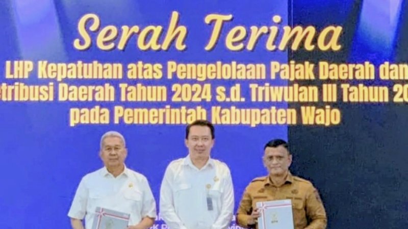 Pemkab Wajo Terima LHP BPK Semester II 2025, Tegaskan Komitmen Kelola Pajak dan Retribusi