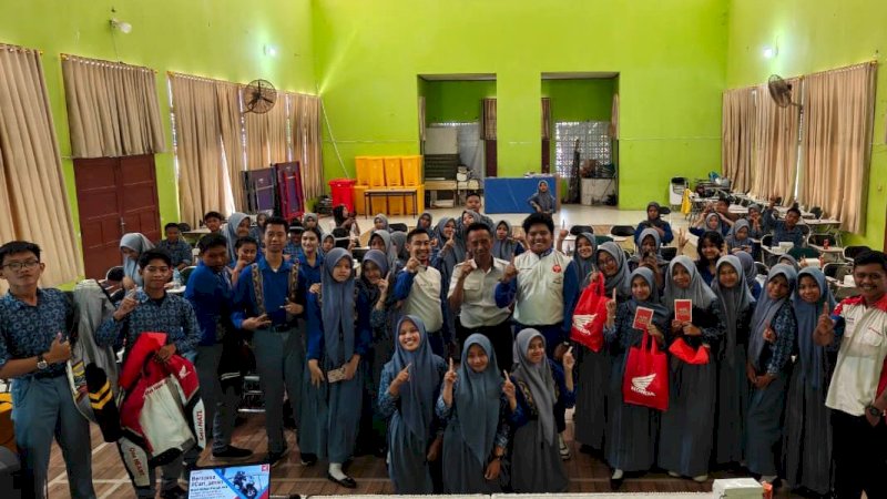 Asmo Sulsel Perluas Edukasi Safety Riding di Kendari, Sasar Pelajar SMKN 1 untuk Tekan Risiko Kecelakaan