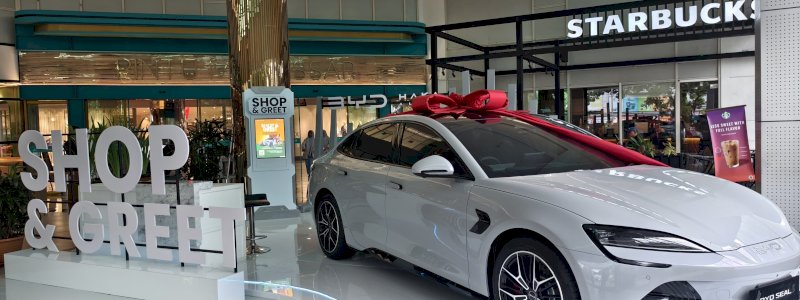 Dorong Transaksi Ritel, MaRI dan NIPAH PARK Gulirkan Program Shop & Greet Berhadiah Mobil Listrik BYD
